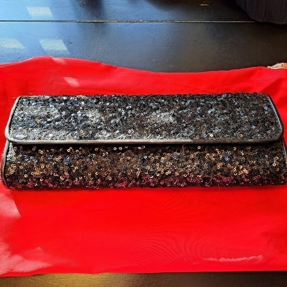 Black Special Occasion/Holidays Sequin Clutch